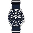 Seiko Men's Analogue Automatic Watch With Cloth Strap Srpd51K2, Blue