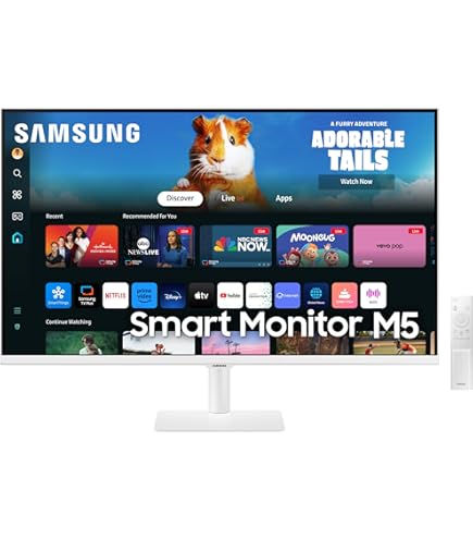 Samsung 32-inch(80cm) M8 4K UHD Smart Monitor, Wireless Webcam
