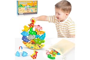 GUYUWE Jouet Enfant Garcon, Jeu Dinosaure Cadeau Jouet pour 3 4 5 6 7 Ans Smart Games - Jeux Montessori en Bois Cadeau Magnétique Nombre Correspondre