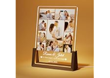 Giftove Idee Cadeau Femme Cadeau Anniversaire Original - Lampe Photo Personnalisée - Cadeau Couple Amoureux - Cadeau Personna