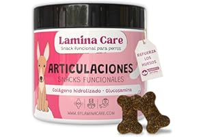 Lamina Care - Snacks Condroprotector Perros para Articulaciones y Movilidad, Masticables Antiinflamatorio Perros con Mejillón de Labio Verde y Colágeno 90 Chuches