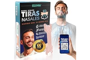 SILKORA® - 80 SUPER PACK - Tiras nasales antirronquidos para Dormir y Deportivas PREMIUM | Tiras Nasales Anti-ronquidos | Nose Strips| Breathe Right | Nasal Strips para Respirar Mejor Por la Nariz