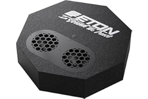 Eton Res Flat Flacher Aktiver Reserverad Subwoofer 300 Watt RMS - 2X 13cm Langhub-Subwoofer - 126mm Gesamthöhe