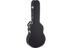 Ortega Guitars Economy Guitar Hardcase - Tasche für 3/4 Gitarre - Höhe 98 cm - Vinyl, Schwarz (OCCSTD-34)