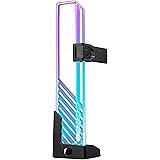 Cooler Master MasterAccessory Support Bracket de GPU ARGB - Empêche l'Affaissement de la Carte Graphique, en Verre Trempé ave