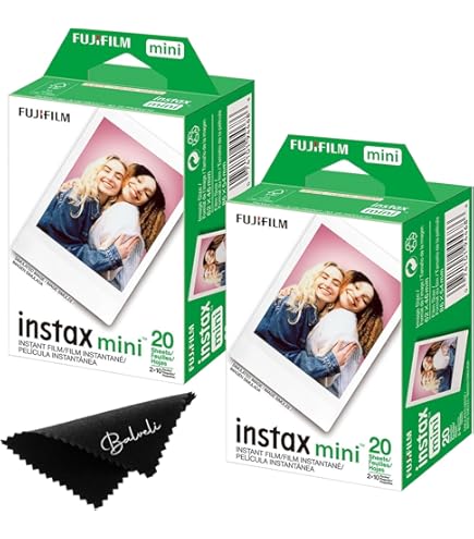 Fujifilm instax Mini Instant Film (20 Exposures) + 20 Sticker