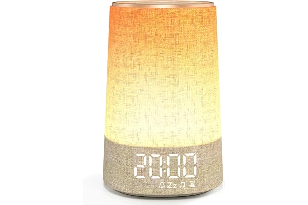 Väckarklocka soluppgång med 30 naturljud, helt dimbar skärm, lampa med 10 ljusstyrkenivåer, sömnhjälp och timer, presenter till mammor och pappor, kvinnor och män