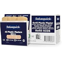 Salvequick Set Ricarica Dispenser Cerotti – 240 Cerotti Tessili + 270 Cerotti Impermeabili – Con Dispenser E Chiave