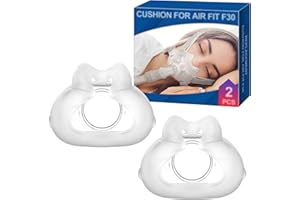 2 Paquets de Coussin de Remplacement (M) pour Airfit F30, Taille Comprise Entre 1,3 et 1,9 Pouces, Compatible avec le cadre d'origine, Accessoires CPAP par BlessEase (M)