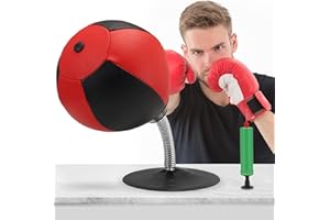 DOYFAY Desktop Punching Bag, Standing Desk Boxing Bag Speed Balls with Strong Suction Cup, Stress Relief Sandbag Punch Bags Fun Punch Rage Bag, Funny Gift for Kids Adults Coworkers Friends Office