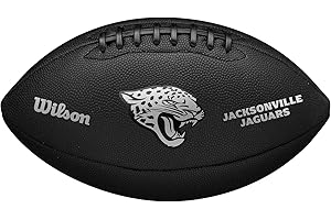 Wilson NFL Team Metallic Premiere Balón de fútbol - Tamaño Oficial, Jacksonville Jaguars