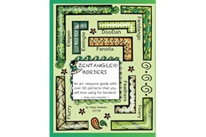 Zentangle Borders: Are you a tangler or scrapbooker? if so, you will love the creative borders and ribbon patterns you can make using tangles!!