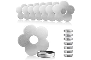 gaoduanluoluo 8 Piece Magnetic Tablecloth Weights Set – Heavy Duty Stainless Steel Tablecloth Clips for Outdoor, Weddings, Picnics, Camping & Garden Use (Flower)