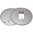 Lets Cook Cookware - Set of Two - 13 Inch (33.5cm) Pizza Pan Baking Crisper Tray Twin Pack, British Made with Teflon Non Stick