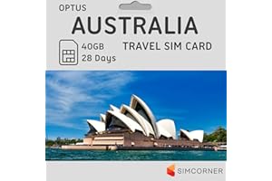 SIMCORNER Optus Australien Reise-SIM-Karte | Optus Australien SIM-Karte (40 GB Internetdaten)