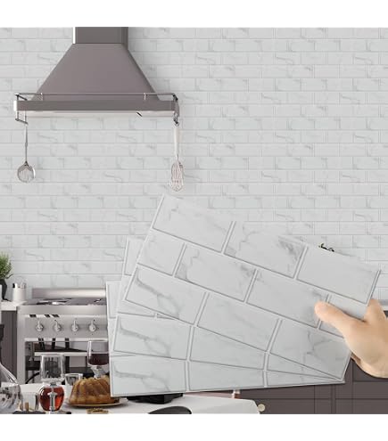 Kiwistar 50 Adesivi Per Piastrelle Colorati Per Cucina E Bagno – Facili Da Applicare E Rimuovere, Pellicola Orafol Di Qualità