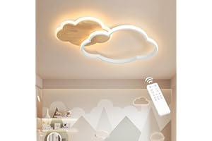FANLG Lampara techo infantil, 40cm Plafon led techo Regulable con Control Remoto 22W 2200lm Lámpara techo dormitorio Lampara de techo para habitacion, Dormitorio, Estar Pasillo y Salón