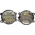 K D 22 LED Fog Lamp set for Swift, Ritz, Dzire, K10 T2, Eco Sport, Baleno, WagonR, S-Cross, Ertiga, SX4, Ignis, Ciaz, Brezza, Celerio, Kwid, Nexon, Safari, Punch, Glanza