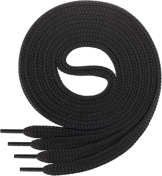 Di Ficchiano Lacci piatti larghi 7 mm per scarpe da ginnastica e scarpe in pelle – lacci per scarpe piatte molto resistenti agli strappi – 45 colori, 60 cm – 220 cm di lunghezza, poliestere - 1