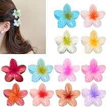 5 Stück Blumen-Haarklammern – Rutschfeste Haarspangen Für Damen, 8 Cm | Für Dickes & Dünnes Haar, Bunte Farben