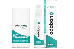 ‎ODABAN ANTIPERPSPIRANT ODABAN Antitranspirant Set | Deo Stick plus Spray | Anti Schweiß | Sweat Stop Mittel | Gegen Starkes Schwitzen | Mit Aluminium für Hände Kopf Achselschweiß