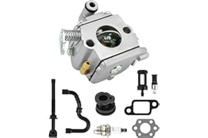 QWORK® Set carburatore compatibile con STIHL MS170 180 017 018, accessori per tosaerba motosega, con accessori