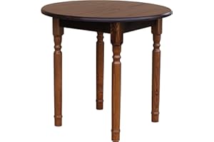 ‎K KOMA k koma Runder Kiefer Tisch Esstisch Holz Küchentisch massiv Honig Landhausstil (NUSS)