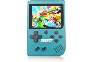 QINGSHE QS-3 Console rétro FC, Console de Jeu Rétro LCD Classique de 3,0 Pouces, 365 Jeux Classiques Intégrés, Console de Jeux Vidéo Rechargeable, Meilleur Cadeau D'anniversaire- Vert
