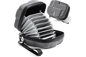K&F CONCEPT Custodia per Filtri 10 slot Fino a 95mm, Guscio rigido in EVA antiurto Borsa per Fotocamere Fotografico Obiettivo Filtri