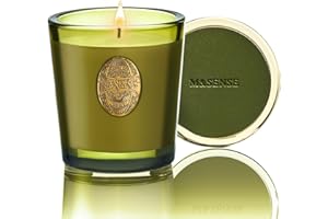 ‎M&SENSE M&SENSE Duftkerze Sandelholz Jasmin,260g Duftkerzen im Glas Natürliche Soja-Kerze,55 Stunden Brenndauer,Weihnachten Kerzengeschenke für Frauen & Männer
