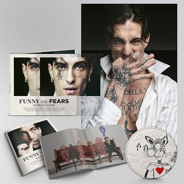 Damiano David LP サイン入りポスター　雑誌　カード＋冊子付き Damiano David - limited signed 7