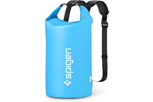 Spigen Aqua Shield Waterproof Dry Bag, Rucksack with Adjustable Padded Straps for Beach Swimming, Fishing, Camping, Canoeing, Hiking, Kayaking, Paddleboarding, and Boating 30L