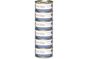 Almo Nature HFC Natural Alimento Umido per Gatti - Tonno con Vongole - Confezione da 420 g (6 x 70 g)