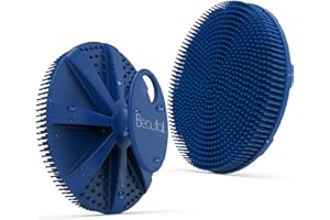 BEAUTAIL Spazzola per il corpo in silicone, spazzola per la doccia in silicone, spazzola per esfoliare il corpo, spazzola esfoliante, spazzola da bagno, più igienica di luffa, per donne, uomini, pelle