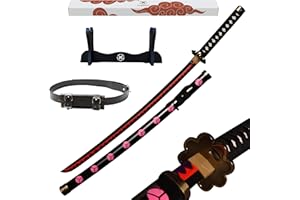 Hashiman Katana One Piece - Réplica Sable Manga Anime + Soporte Espada de Madera + Cinturón - Juguete Cosplay Catana Japonesa Niños Adultos - Juego Disfraces Ninja