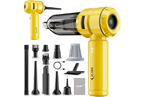 SEZNIK Vacuum Cleaner for Home Use | Car Use | 4 in 1 Cordless Blower | Rechargeable 6000mAh | 3 Speed Suction Upto 18000PA | BLDC Motor | Clean Sofa, Curtains, More | Gift for Dad | 1 Yr Warranty
