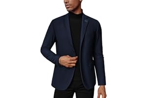 PaulJones Men's Blazers Smart Casual Suit Jacket Tweed Jacket Regular Fit Blazer Wool Blazer