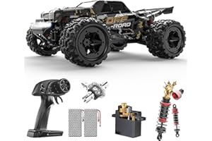 DEERC 1/16 Voiture Télécommandée Tout-Terrain Rapides pour Adultes 40KPH, 4WD Monster Truck RC Voiture, Haute Vitesse 2,4 GHz, Monster Truck étanche avec 2 Batteries pour garçons et Enfants