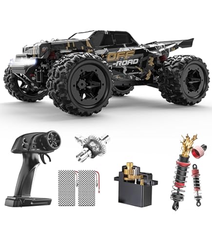 SIMREX 1:18 Scale All-Terrain Ferngesteuertes Auto, 45 km/h, 4WD mit 2.4 GHz Fernbedienung, RC Auto mit 2 wiederaufladbaren Batterie, Geschenk für Kinder und Erwachsene, Blau SIMREX 1:18 Scale All-Terrain Ferngesteuertes Auto, 45 km/h, 4WD mit 2.4 GHz Fernbedienung, RC Auto mit 2 wiederaufladbaren Batterie, Geschenk für Kinder und Erwachsene, Blau
