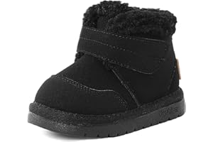 LACOFIA Bottes Hiver Bébé Garçons Filles Bottines Fourrées de Neige Enfant Chaussures fourrées Chaudes avec Semelle en Caoutchouc Antidérapante 20-27 EU