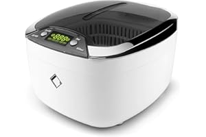 LifeBasis Nettoyeur Ultrasons 850ML, Bac Ultrasons en Acier Inox avec 5 Réglages du Temps, Bac a Ultrason pour Lunettes de Vue, Bijoux, Materiel Onglerie, Montres, Dentier, Pièces de Monnaie