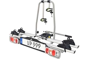 ‎VDP eBike Bicycle Carrier for Car, Foldable for Towing Hitch - Up to 60 kg / 2 E-Bikes - Theft-Proof - Easy Assembly - High Load - Sturdy Rear Carrier - Ideal for Electric Bikes