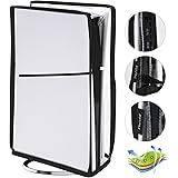 PlayVital Cover Antipolvere per ps5 Slim Disc Edition,Copertura Verticale Coperchio Impermeabile Protettivo per ps5 Slim Cons