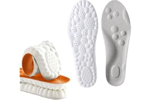 GAFUTOZM Semelles Massantes Nevostep, Semelles Orthopediques 4D Confort De Forme Femme Homme Ajustable Four Maison, Travail & Sport (Gris, 41-42)