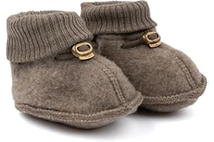 Mikk-line Woll Hausschuhe Kinder | OEKO-TEX 100 | Krabbelschuhe Baby in Wool Für Mädchen und Jungen | Woll-Babysocken 95% Wolle - 100% mulesingfrei | Lauflernschuhe Baby