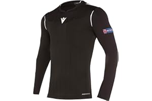 Macron Fußball 1/1-Arm-Shirt UEFA Referee 19 Schiedsrichter Trikot Herren hellblau