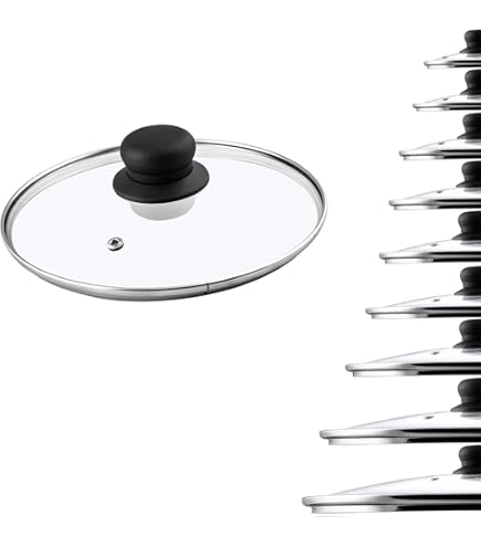 Coperchio In Vetro Universale Ø16cm - Con Bordo Acciaio Inox Per Pentole - Foto 6