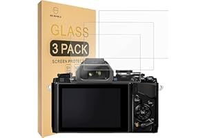 Mr.Shield Pellicola Protettiva per Olympus OM-D E-M10 Mark IV/III/II Camera Vetro Temperato [9H Durezza] [3 Pezzi] Protezione Schermo Senza Bolle