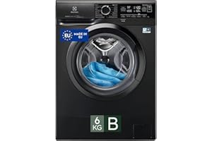 Electrolux EW6S306BL Lavatrice Slim a Carica Frontale, Tecnologia SensiCare 600, 6 kg, Display LED, 951 Giri al Minuto, AntiAllergy Vapor, La Funzione TimeManager, Argento Scuro, Classe B