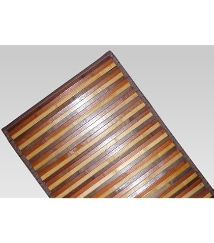 Tappeto Passatoia In Bambù 400x50 Cm - Antiscivolo, Per Cucina, Bagno, Ingressi, Colore Beige